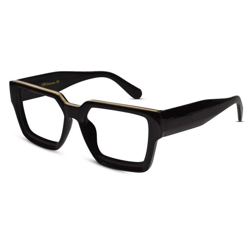 Black Bold Wayfarer Eyeglasses ELE007-BLK