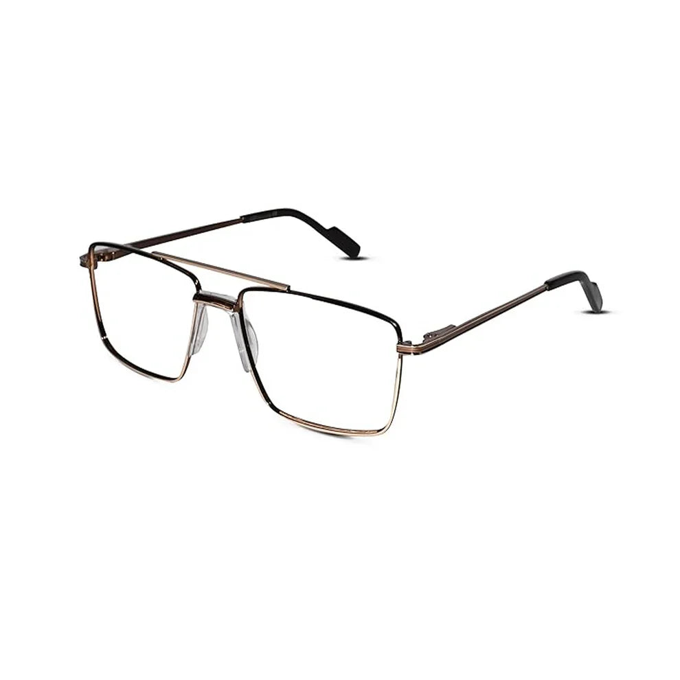 Gold Rectangular Antiglare Computer Glasses For Men ELE6008-GOLD