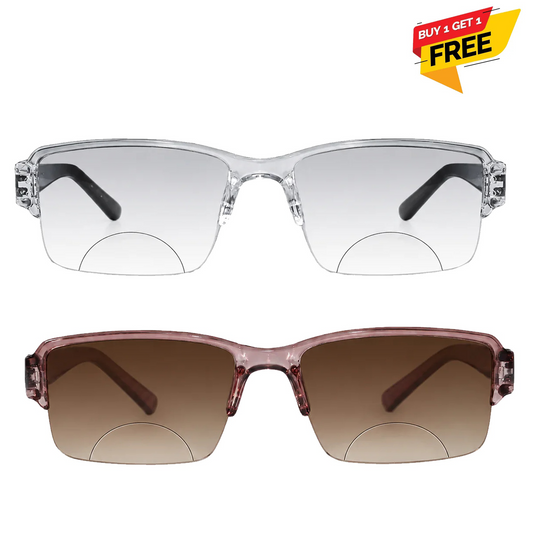 Bi-Focal Brown  Frame Flexible One Power Reading Glasses - 2RCKT