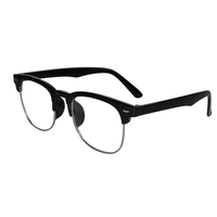 Designer Black Clubmaster Intelligent Zoom Bifocal Reading Glasses  for Men & Women (CMBF01)