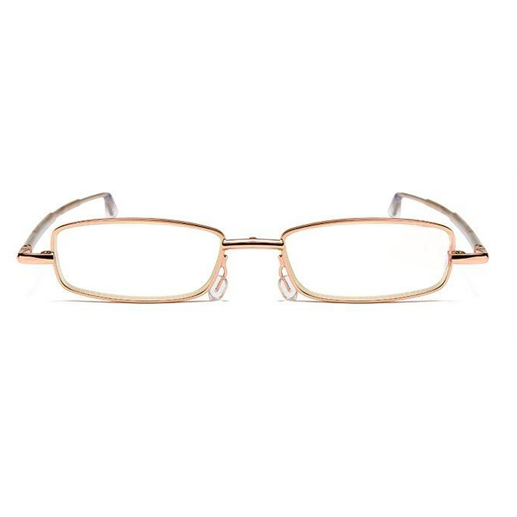 Metal Foldable Golden One Power Zoom Reading Glasses(2MFRG)
