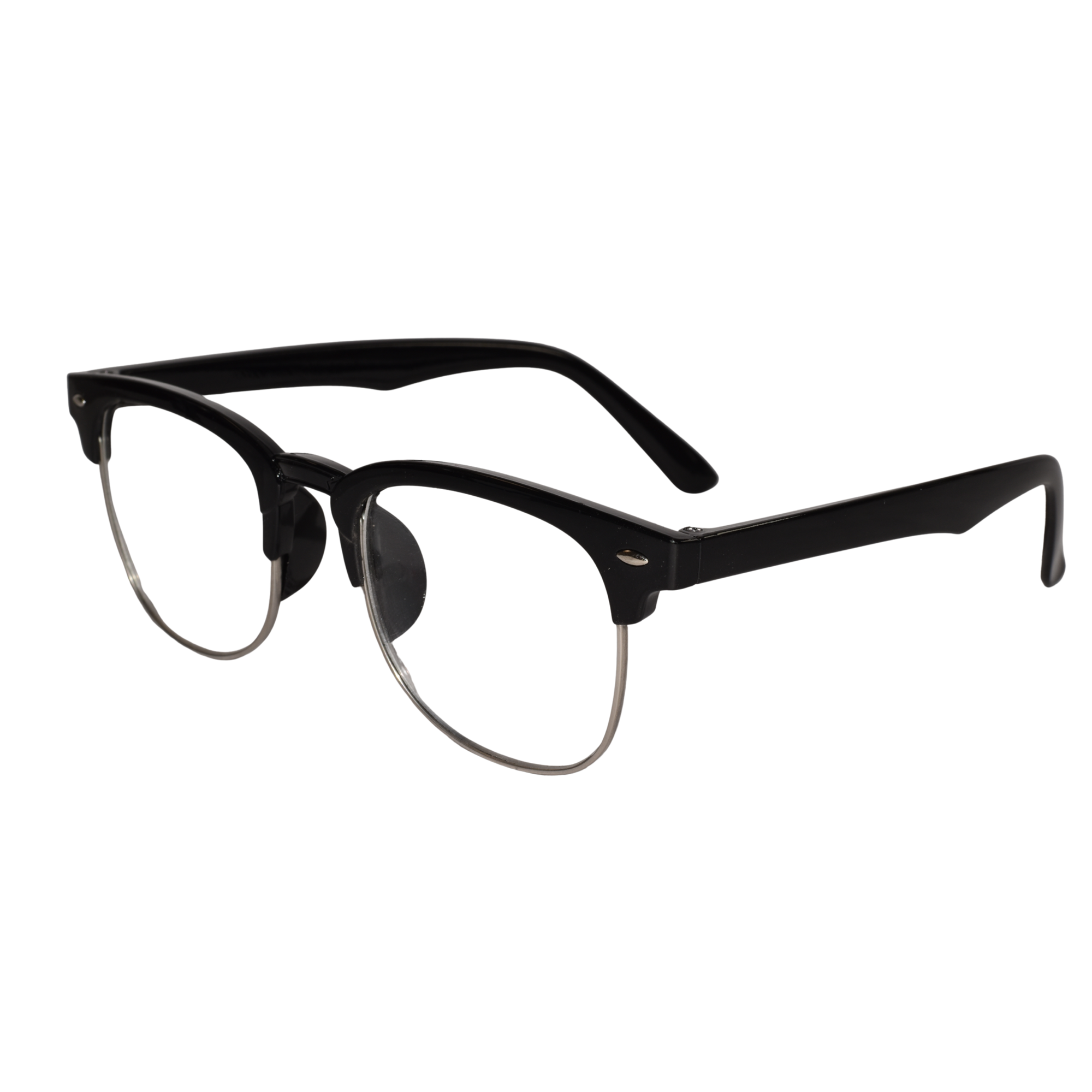 Designer Black Clubmaster Intelligent Zoom Bifocal Reading Glasses with FREE Photochromatic Reading Glasses (2PGCMBF01)