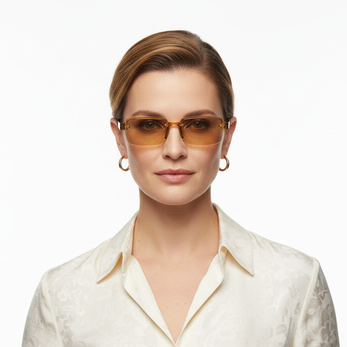 Single Vision Brown  Frame Flexible Adaptive Reading Glasses  - 3HF-BRN