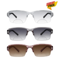 Bi-Focal Brown  Frame Flexible One Power Reading Glasses - 3RCKT