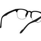 Designer Black Clubmaster Intelligent Zoom Bifocal Reading Glasses with FREE Photochromatic Reading Glasses (2PGCMBF01)