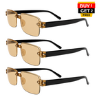 Single Vision Brown  Frame Flexible Adaptive Reading Glasses  - 3HF-BRN
