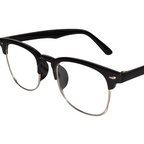 Designer Black Clubmaster Intelligent Zoom Bifocal Reading Glasses with FREE Photochromatic Reading Glasses (2PGCMBF01)