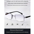 Photochromic Bifocal Intelligent Zoom Adaptive Reading Glasses (2PBF)