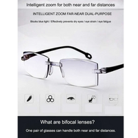Single Vision Intelligent Zoom Adaptive Reading Glasses (2SVRG)
