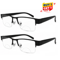 Metal Supra Bifocal Frame Flexible Intelligent Zoom  Reading Glasses -2MHF