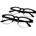 Designer Black Clubmaster Intelligent Zoom Bifocal Reading Glasses  for Men & Women (CMBF01)