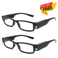 Led Light One Power Intelligent Zoom Reading glasses (2LLORG)