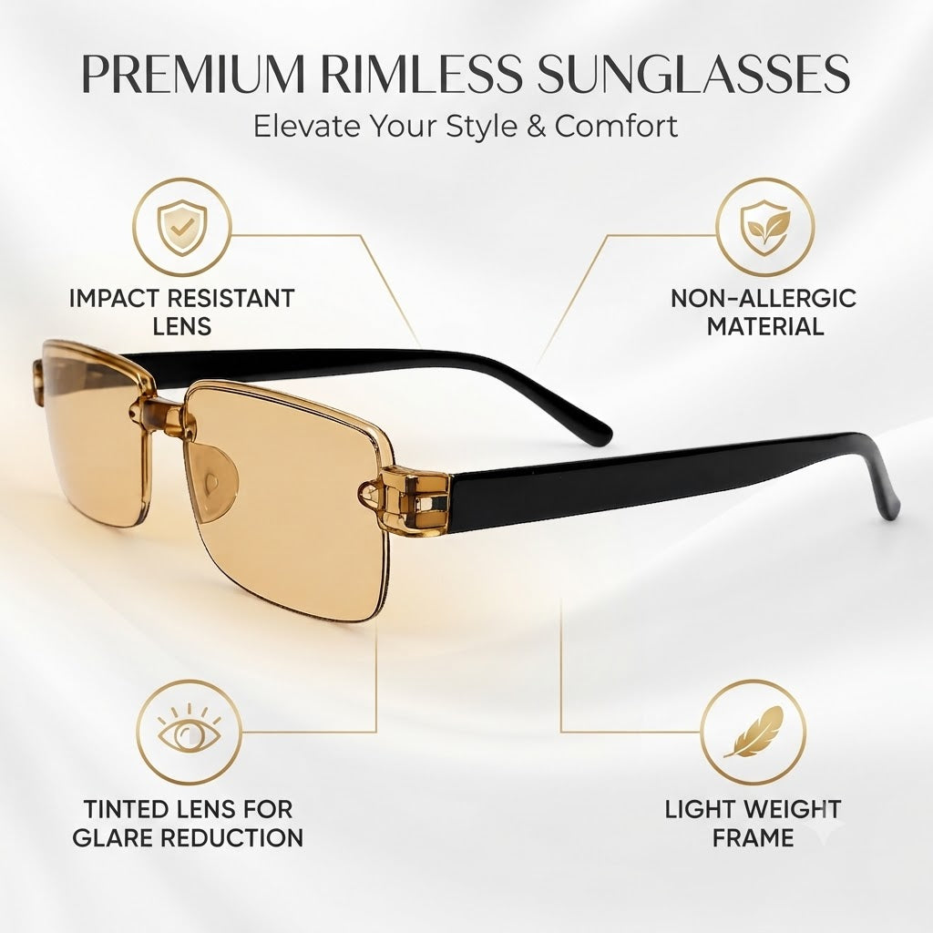 Single Vision Brown  Frame Flexible Intelligent Zoom  Reading Glasses - 1HFBRN
