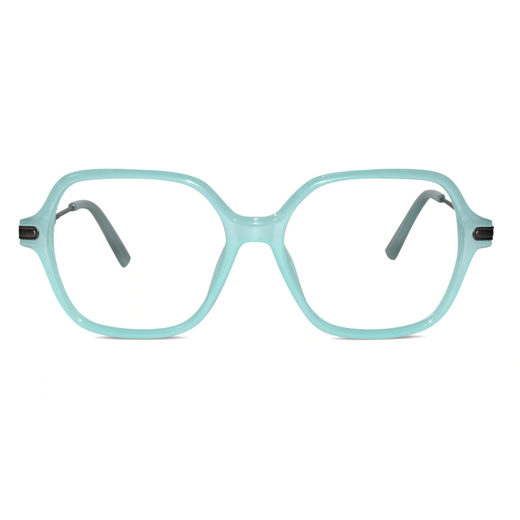 Oversize Square Animal Print Eyeglasses For Women LKE9132-BRN