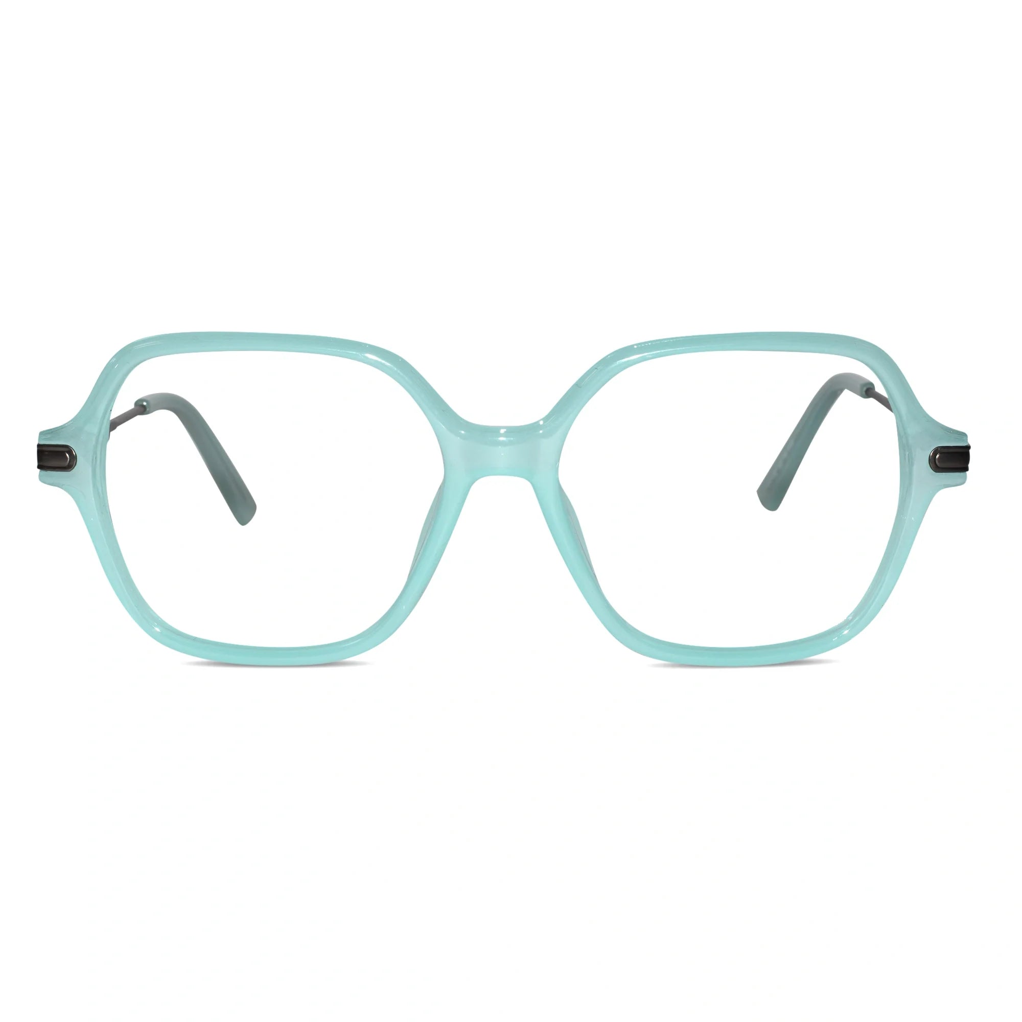 Oversize Square Animal Print Eyeglasses For Women LKE9132-BRN
