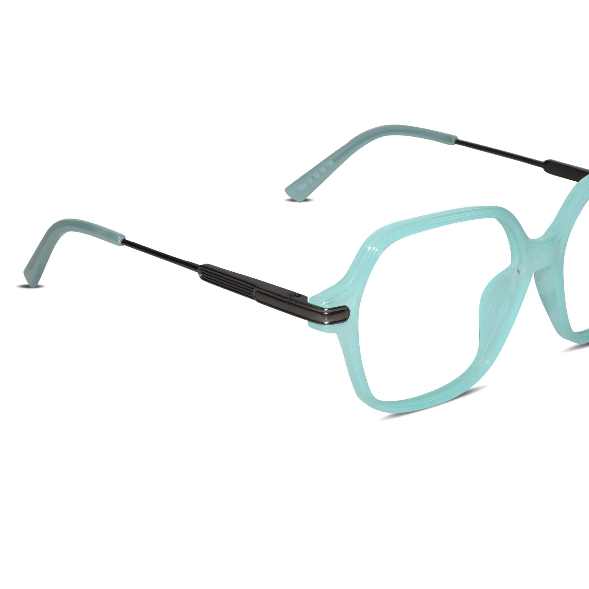 Oversize Square Animal Print Eyeglasses For Women LKE9132-BRN