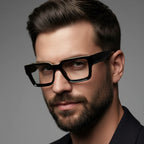 Black Bold Wayfarer Eyeglasses ELE007-BLK