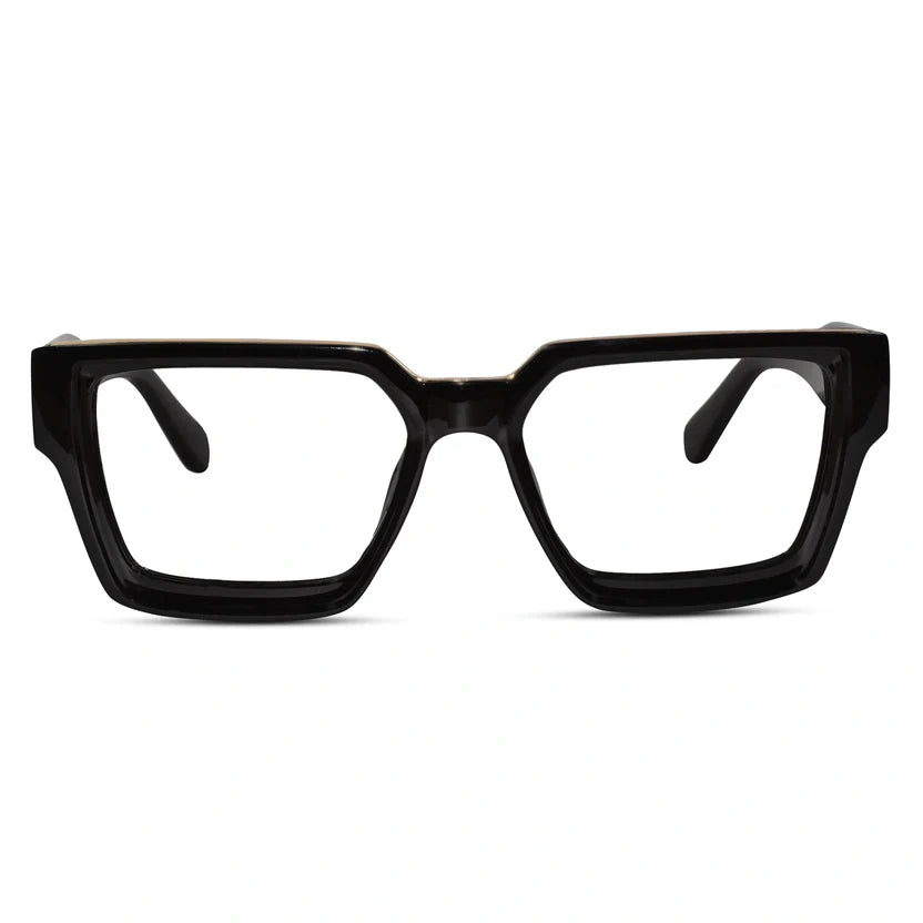 Black Bold Wayfarer Eyeglasses ELE007-BLK