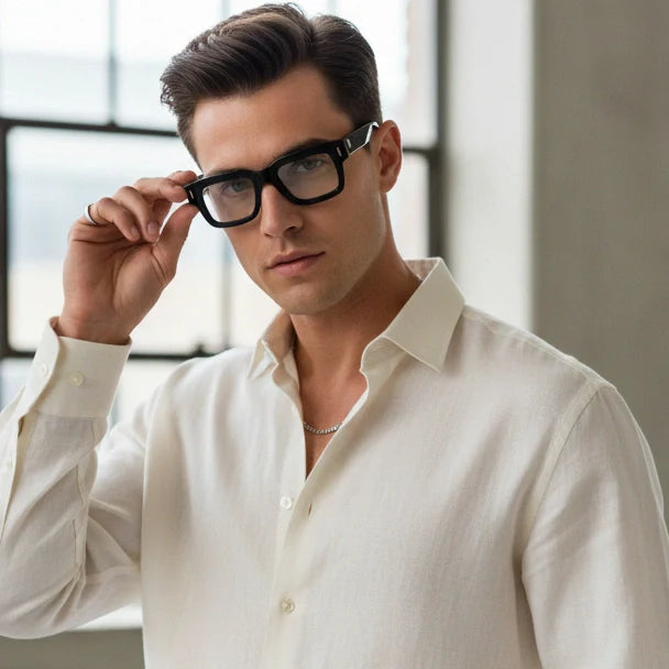 Black Bold Wayfarer Reading Glasses LKE3688-BRN