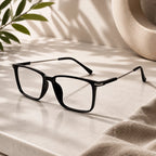 Black Rectangular Eyeglasses For Men & Women LKE2802-BLK