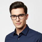 Black Rectangular Eyeglasses For Men & Women LKE2802-BLK
