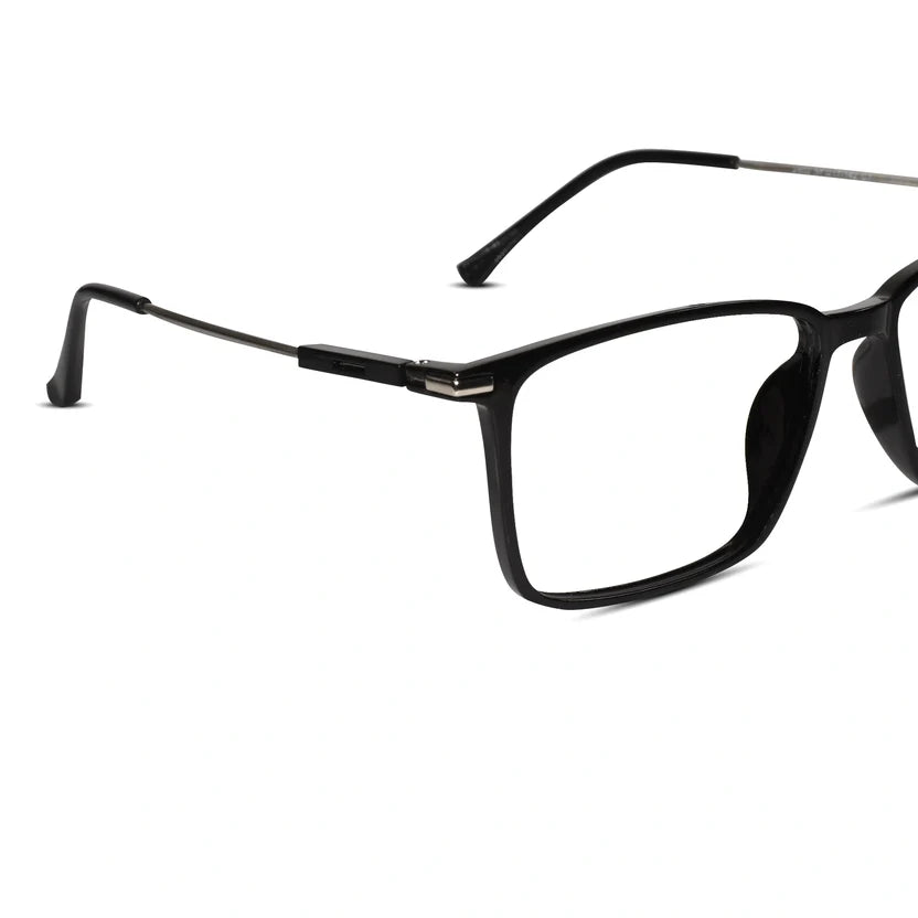 Black Rectangular Eyeglasses For Men & Women LKE2802-BLK