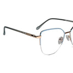 Blue Semi Frame Cateye Computer Glasses LKE26067-BLU