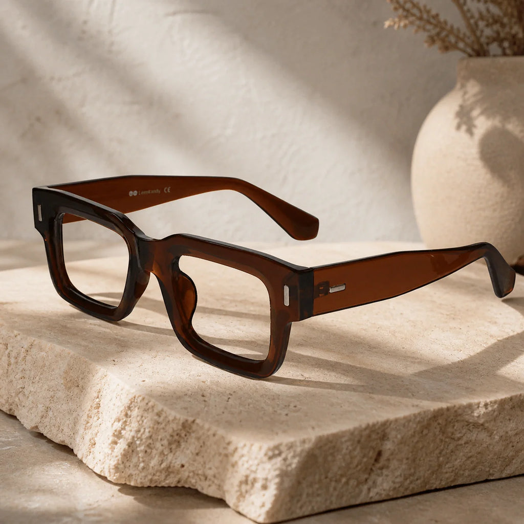 Black Bold Wayfarer Reading Glasses LKE3688-BRN