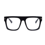 Bold Designer Wayfarer Black Full Rim Eyeglasses For Men & Women LKE95167-BLK