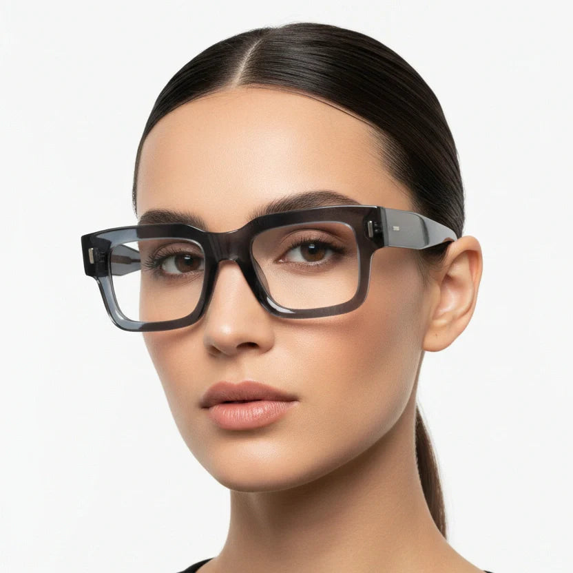 Black Bold Wayfarer Reading Glasses LKE3688-BRN