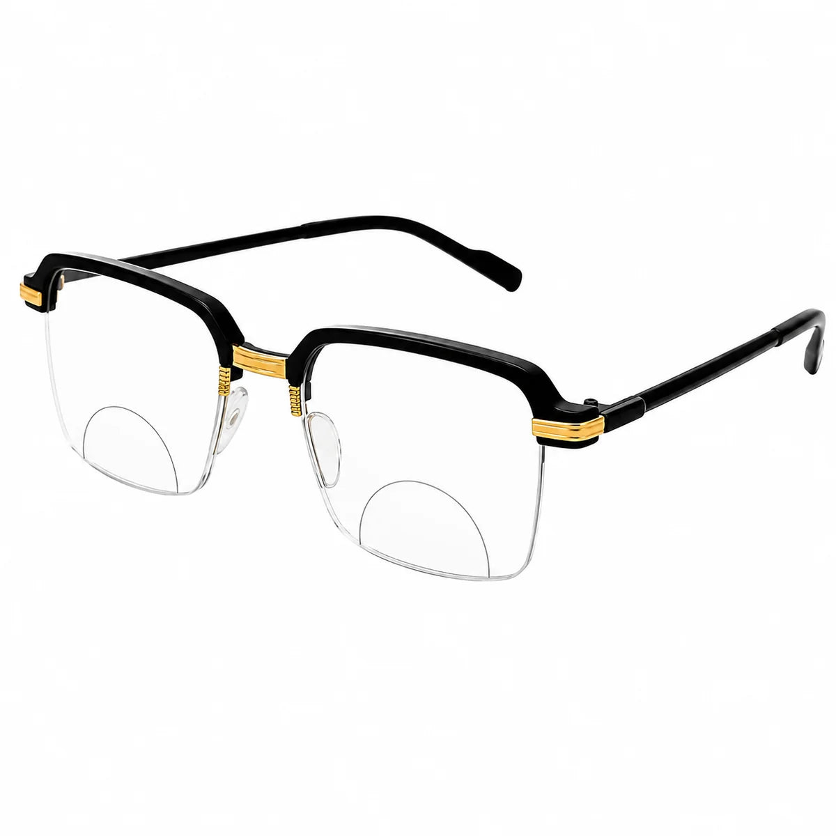 Stylish Black Golden Phothochromatic Bifocal Reading glasses For Men and Women -2PGBRG