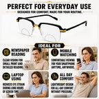 Stylish Black Golden Bifocal Reading glasses For Men and Women -3GBRG2