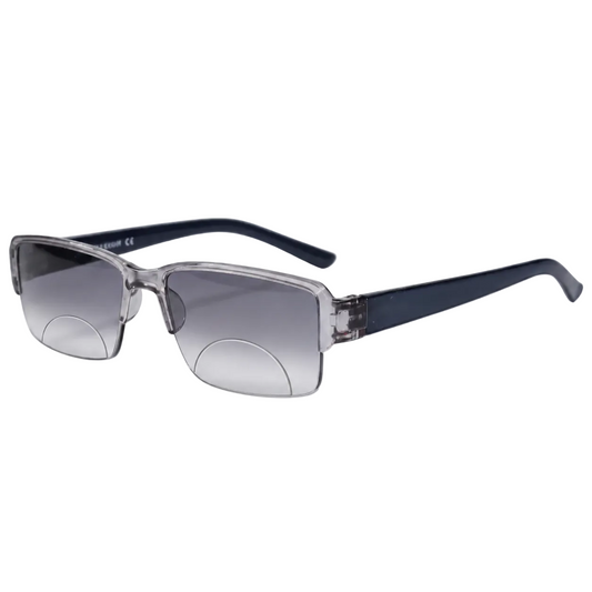 Bi-Focal Blue Frame Flexible Intelligent Zoom Reading Glasses - 3HF-BLUE