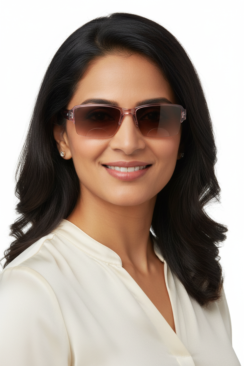 Bi-Focal Brown  Frame Flexible One Power Reading Glasses - 2RCKT