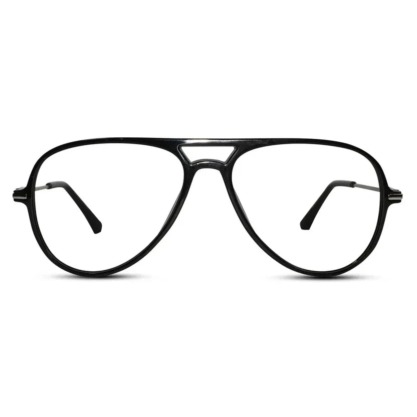 Black Aviator Eyeglasses For Men & Women LKE2810-BLK
