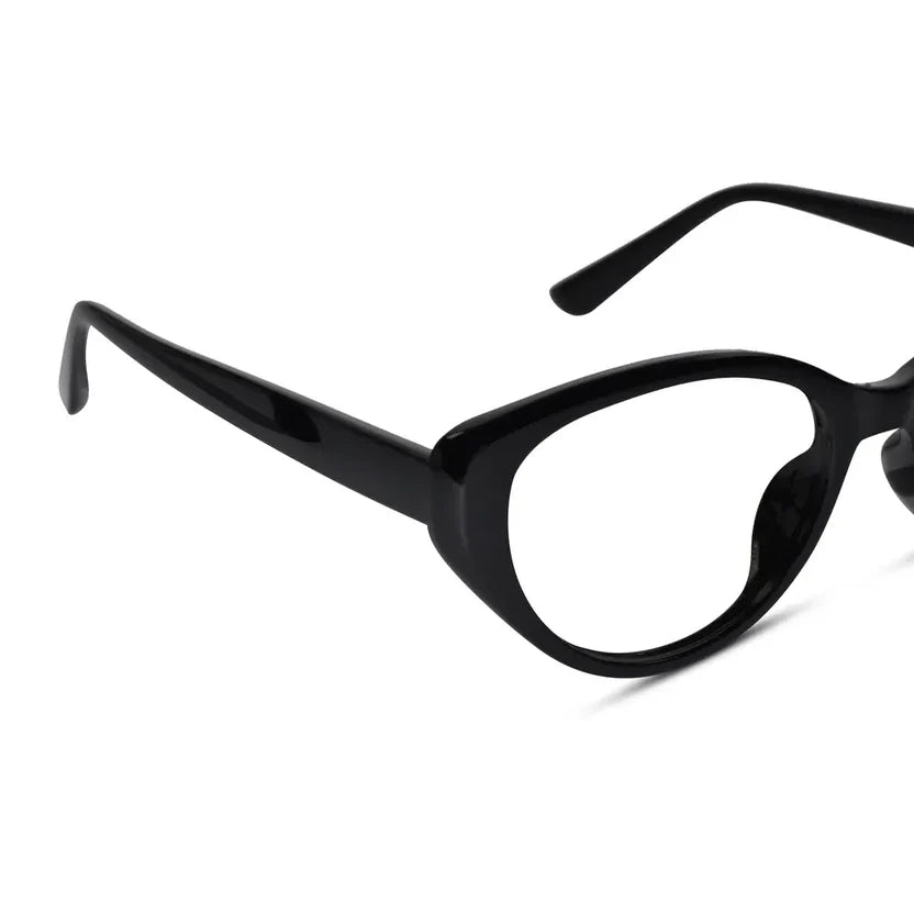 Cateye Eyeglasses For Women & Computer Glasses LKE9026-BLK