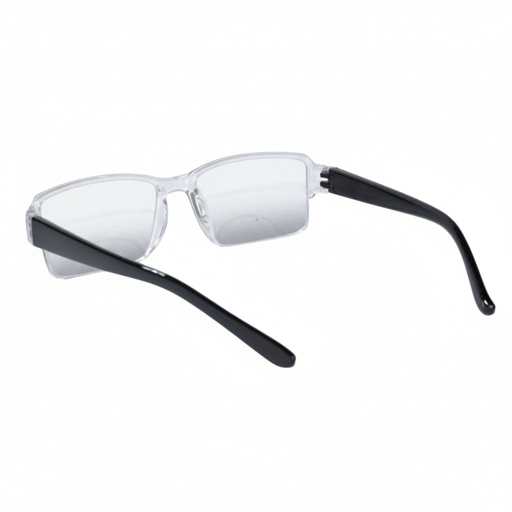 Bi-Focal Transparent Flexible Intelligent Zoom Reading Glasses- 3HFCL-CLEAR