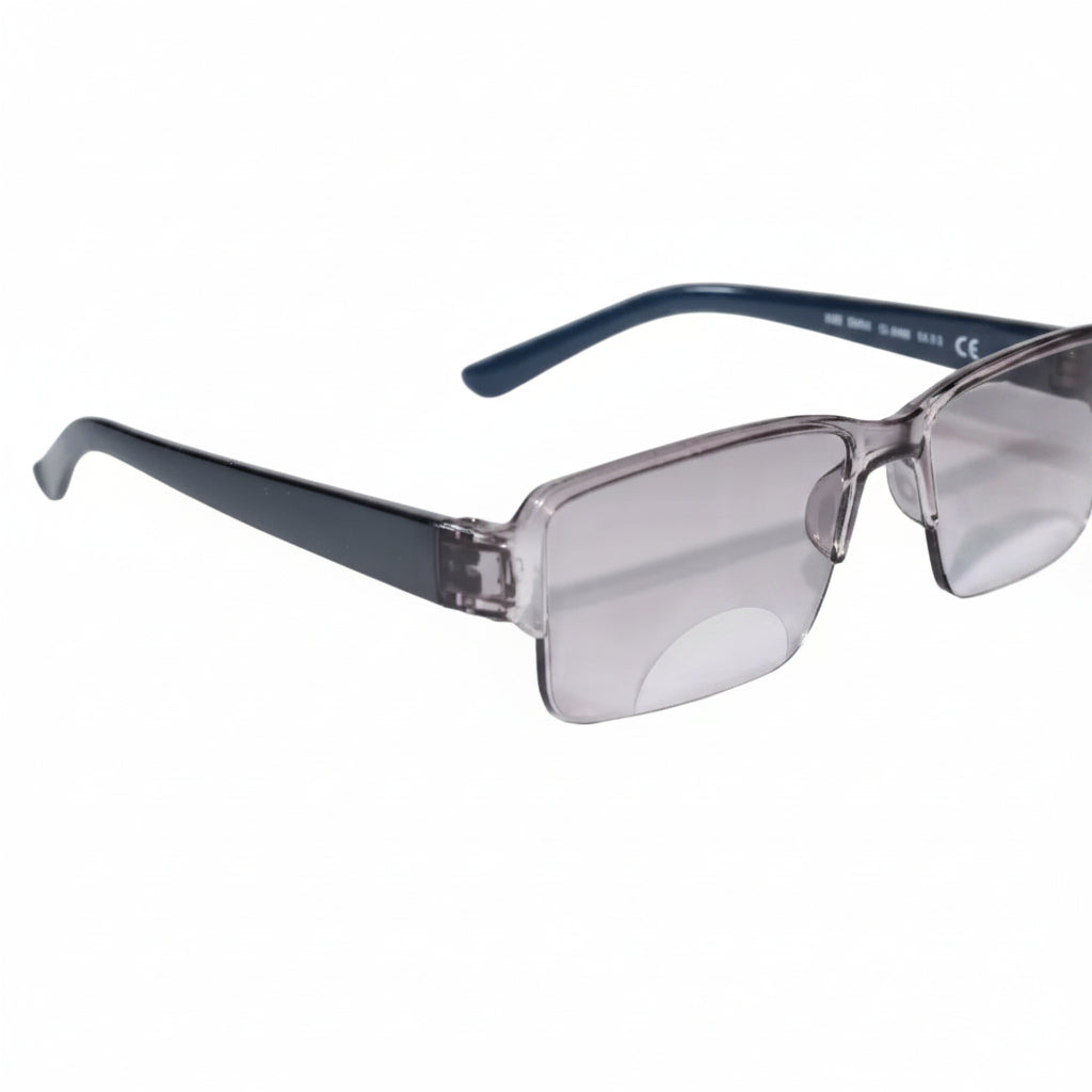 Bi-Focal Blue Frame Flexible Intelligent Zoom Reading Glasses - 3HF-BLUE