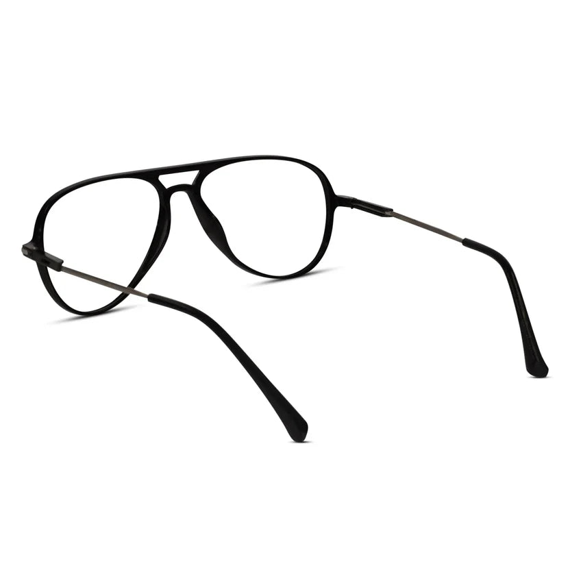 Black Aviator Eyeglasses For Men & Women LKE2810-BLK