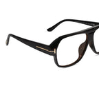 Designer Black Retro Rectangular Eyeglasses For Men ELE100-BLK