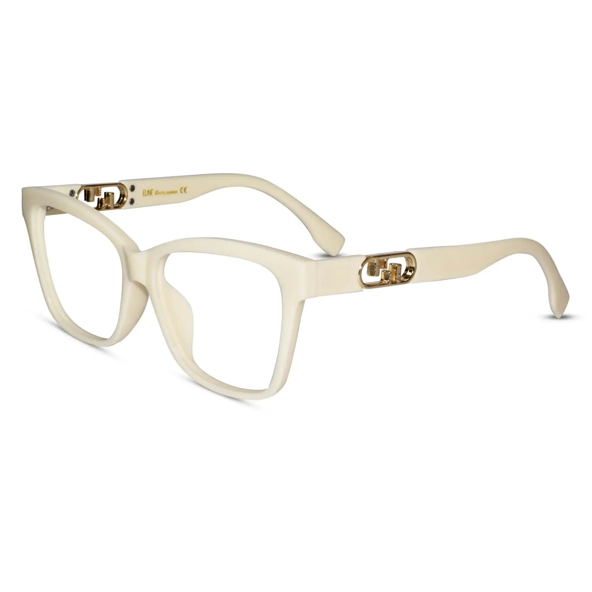 Designer White Cateye Reading Glasses For Women ELE66022-WHITE