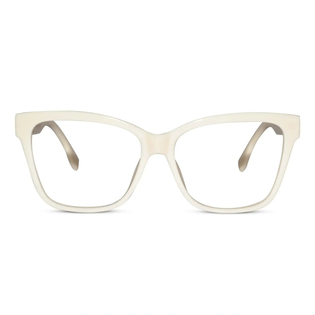 Designer White Cateye Reading Glasses For Women ELE66022-WHITE