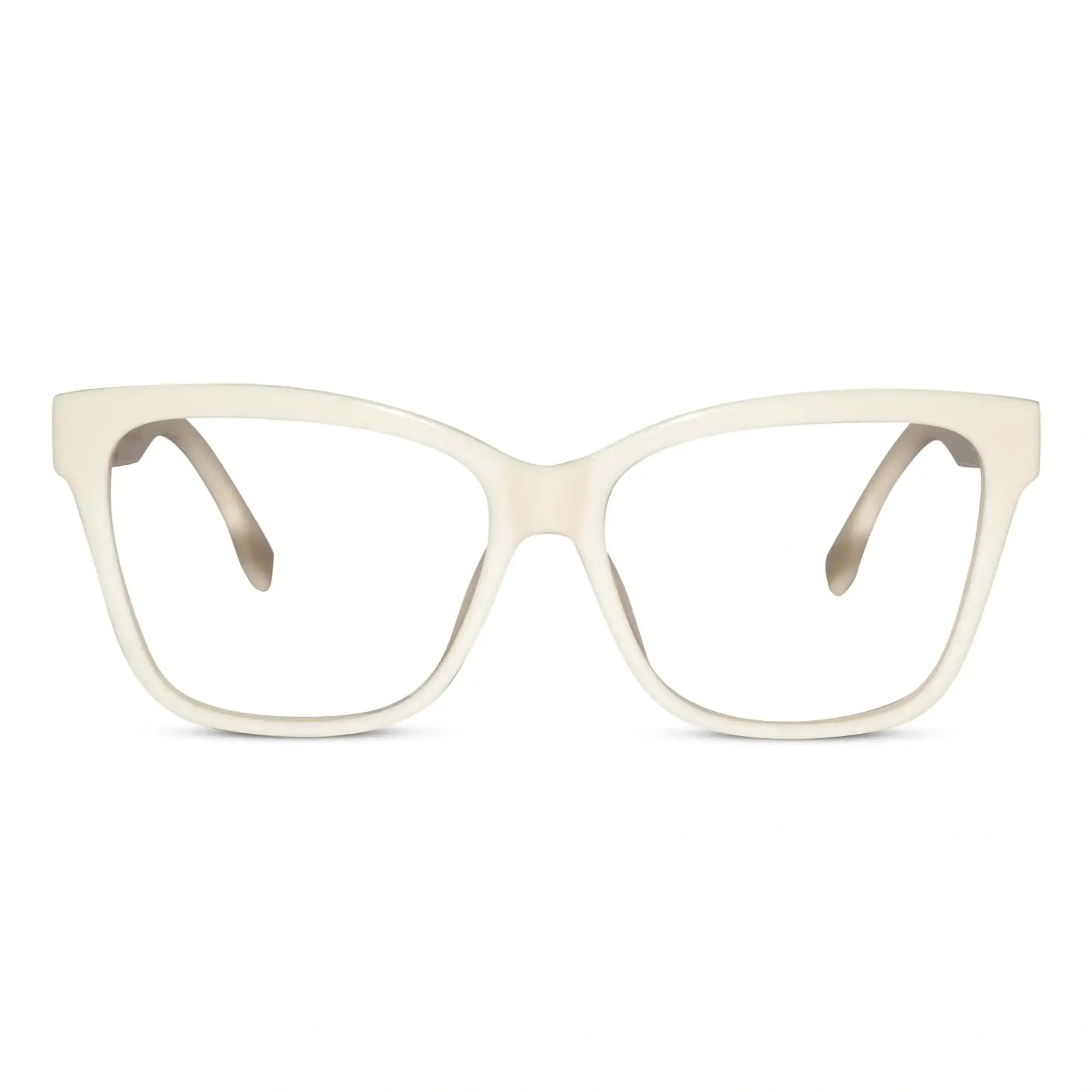 Designer White Cateye Reading Glasses For Women ELE66022-WHITE