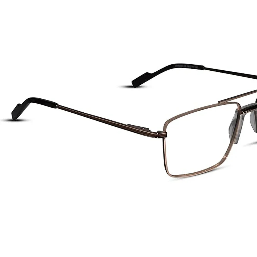 Gold Rectangular Antiglare Computer Glasses For Men ELE6008-GOLD