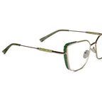 Green Designer Cateye Rimless Eyeglasses For Women ELE7022-GRN