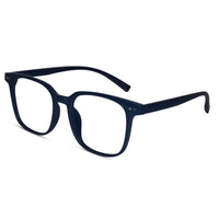 Matt Blue Square Eyeglasses For Men & Women LKE28060-Blue
