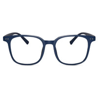 Matt Blue Square Eyeglasses For Men & Women LKE28060-Blue