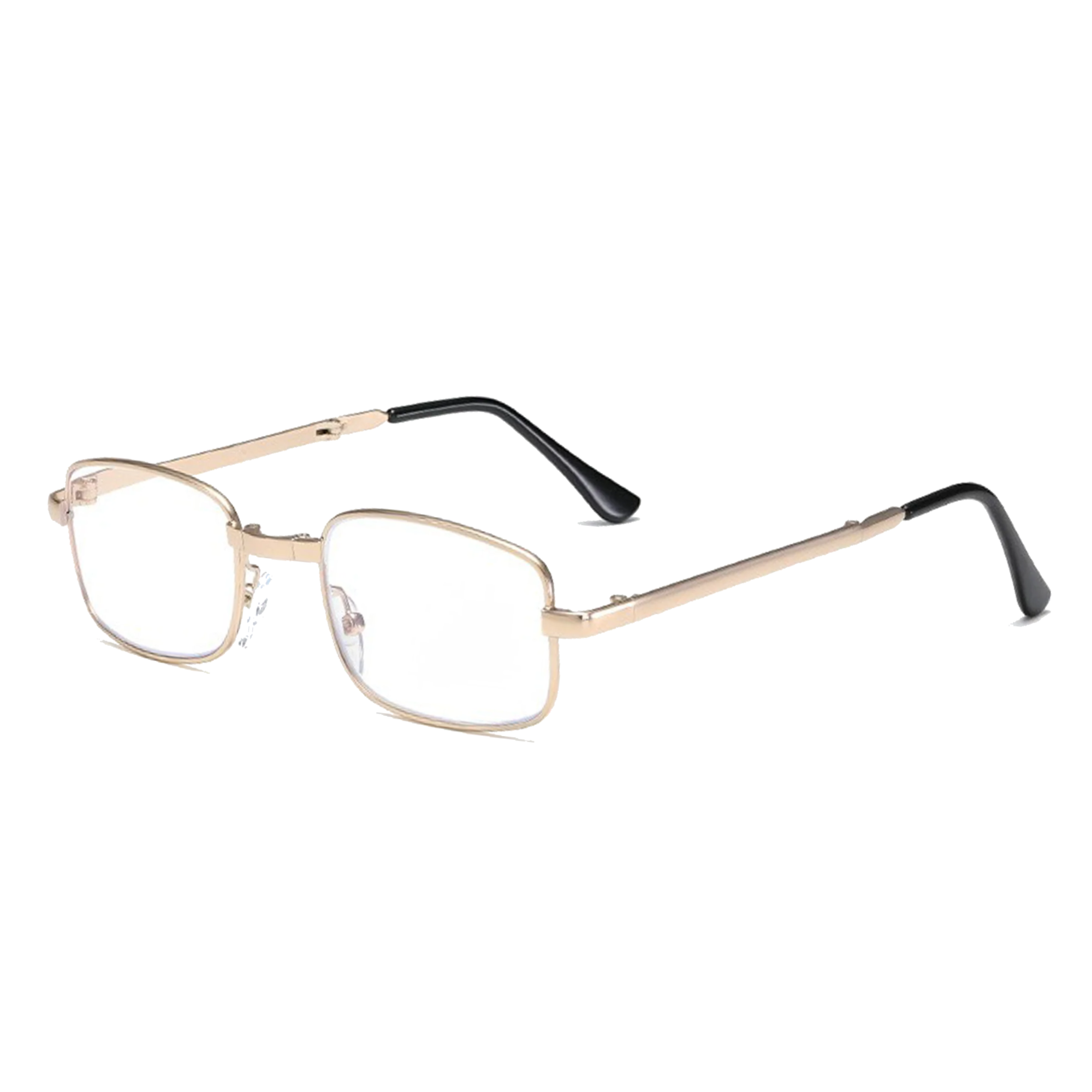 Metal Golden Foldable Adaptive One Power Reading Glasses (1MGFRG)
