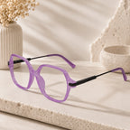 Oversize Square Animal Print Eyeglasses For Women LKE9132-BRN
