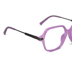 Oversize Square Animal Print Eyeglasses For Women LKE9132-BRN